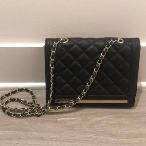 Black Faux Leather Chanel looking purse